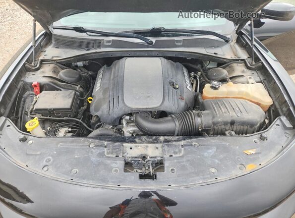 2C3CDXCT7KH607841 2019 DODGE CHARGER Black Вид задньої частини салону