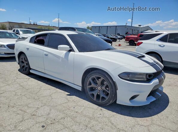 2C3CDXCT7KH738090 2019 DODGE CHARGER Белый Передняя правая четверть