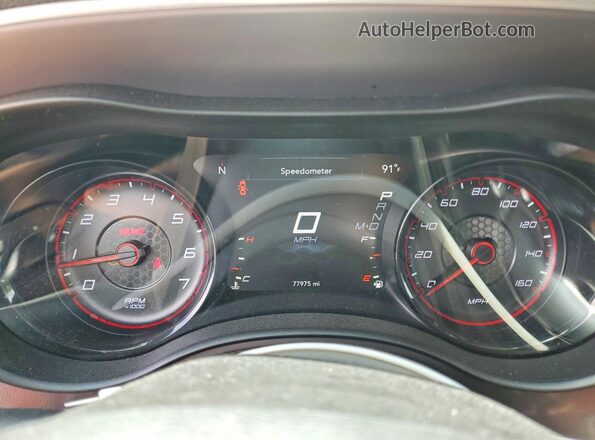 2C3CDXCT7NH115122 2022 DODGE CHARGER Gray ხელსაწყოთა პანელის ხედი
