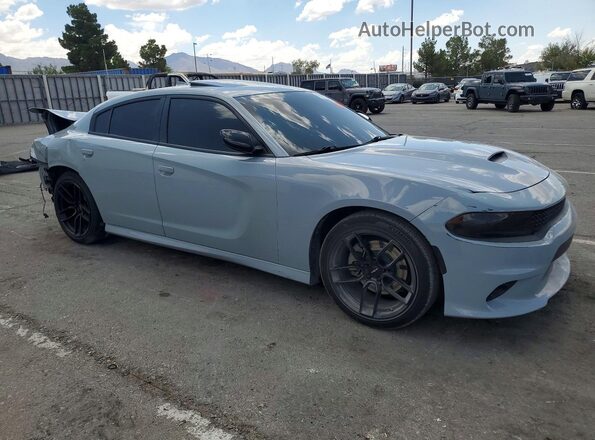2C3CDXCT7NH204981 2022 DODGE CHARGER Gray Delantero derecho