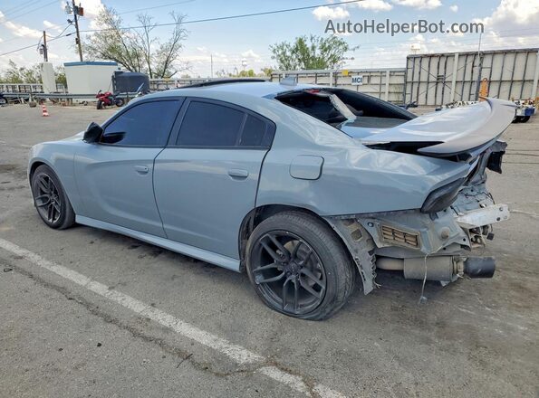 2C3CDXCT7NH204981 2022 DODGE CHARGER Gray Trasero izquierdo