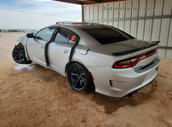 2C3CDXCT7PH698231 2023 DODGE CHARGER Silver Trasero izquierdo