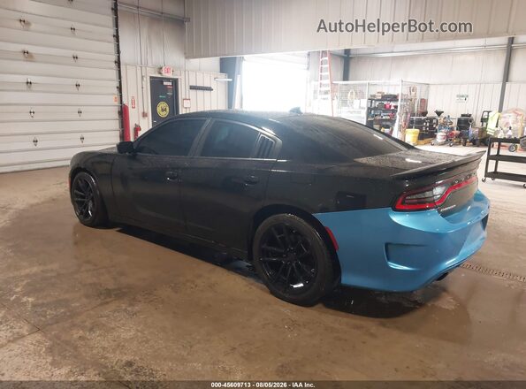 2C3CDXCT8GH285377 2016 DODGE CHARGER Black Trasero izquierdo