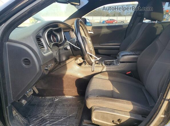 2C3CDXCT8HH528249 2017 DODGE CHARGER Black Front interior view