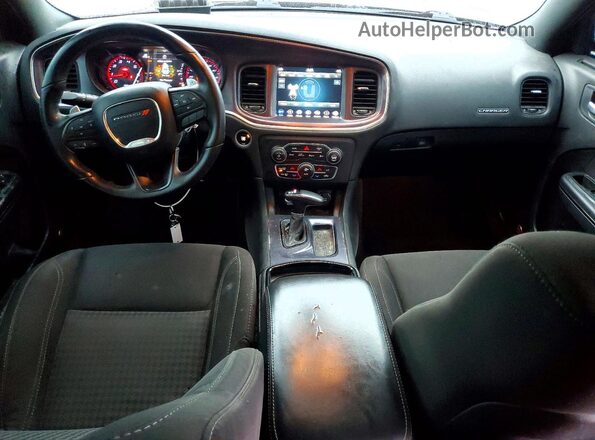 2C3CDXCT8JH247770 2018 DODGE CHARGER Black წინა პანელის ხედი