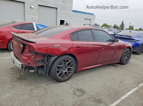 2C3CDXCT8KH540926 2019 DODGE CHARGER Burgundy Rear right