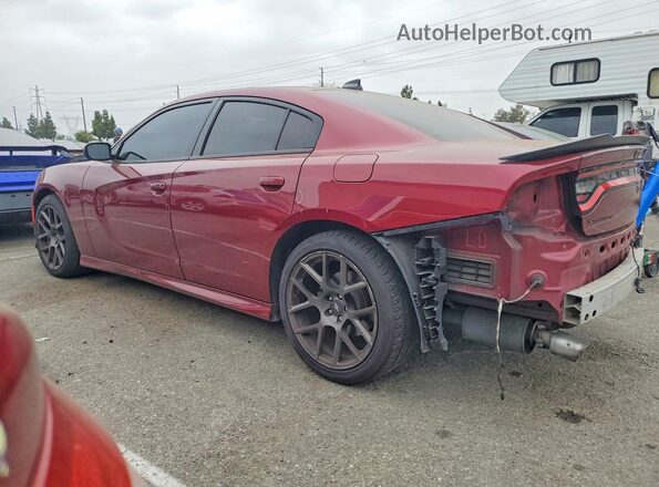 2C3CDXCT8KH540926 2019 DODGE CHARGER Burgundy Rear left