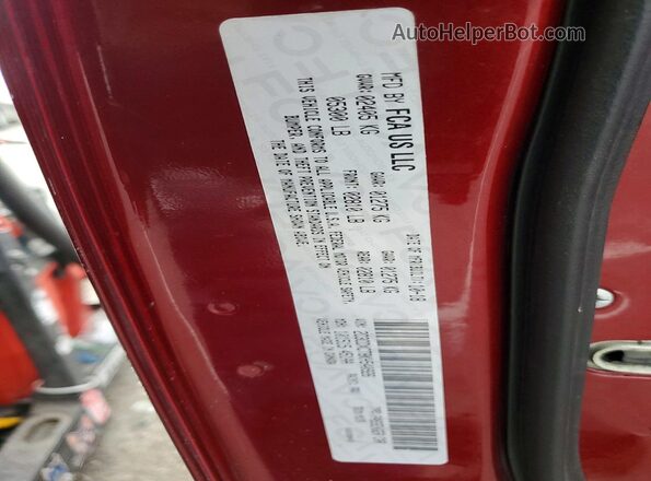 2C3CDXCT8KH540926 2019 DODGE CHARGER Burgundy VIN sticker view
