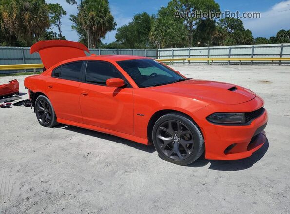 2C3CDXCT8KH740530 2019 DODGE CHARGER Orange Передня права чверть