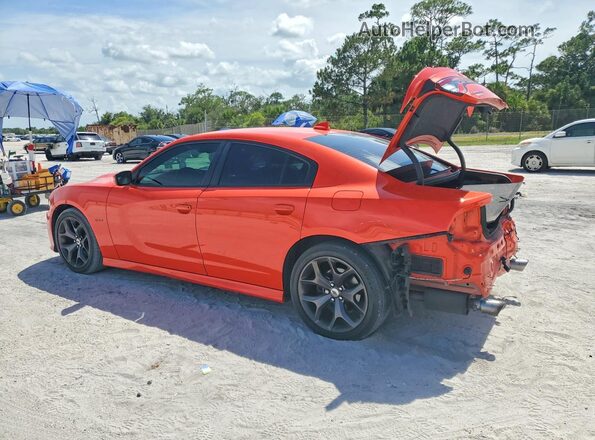 2C3CDXCT8KH740530 2019 DODGE CHARGER Orange Задня ліва чверть