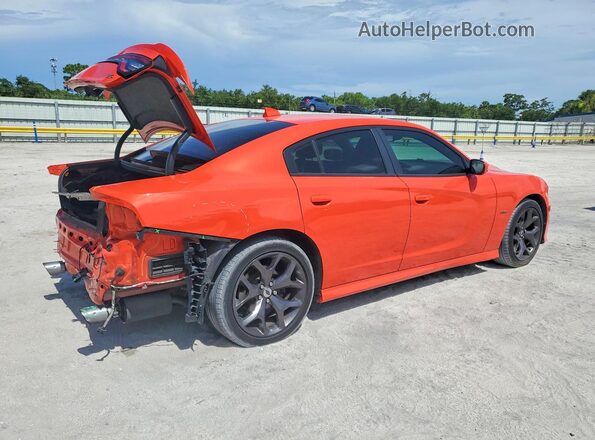 2C3CDXCT8KH740530 2019 DODGE CHARGER Orange Задня права чверть