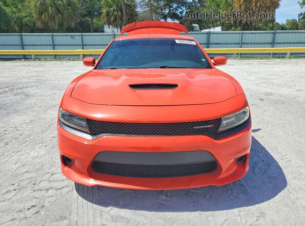 2C3CDXCT8KH740530 2019 DODGE CHARGER Orange Вид спереду