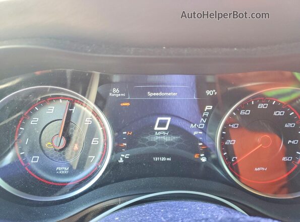 2C3CDXCT8KH740530 2019 DODGE CHARGER Orange Вид щитка приладів