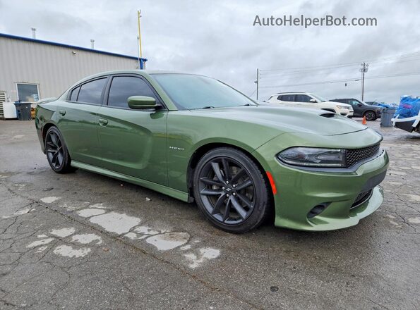 2C3CDXCT8LH103431 2020 DODGE CHARGER Green Przód prawy