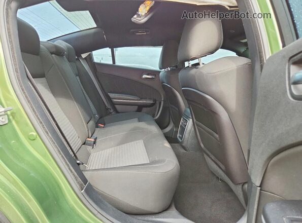 2C3CDXCT8LH103431 2020 DODGE CHARGER Green Widok tylnych siedzeń
