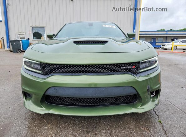 2C3CDXCT8LH103431 2020 DODGE CHARGER Green Widok z przodu