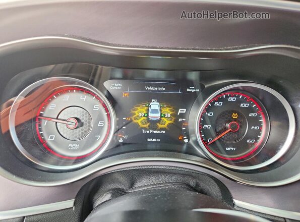 2C3CDXCT8LH157845 2020 DODGE CHARGER Orange Սարքավորումների վահանակի տեսք