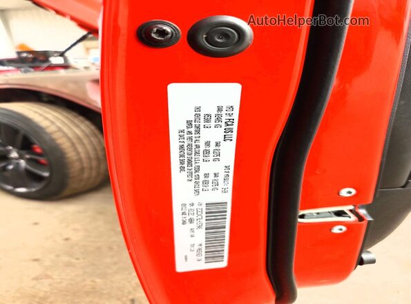 2C3CDXCT8LH157845 2020 DODGE CHARGER Orange VIN կոդի պիտակի տեսք