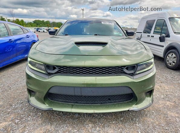 2C3CDXCT8MH598313 2021 DODGE CHARGER Green Вид спереду