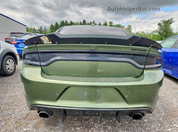 2C3CDXCT8MH598313 2021 DODGE CHARGER Green Вид ззаду