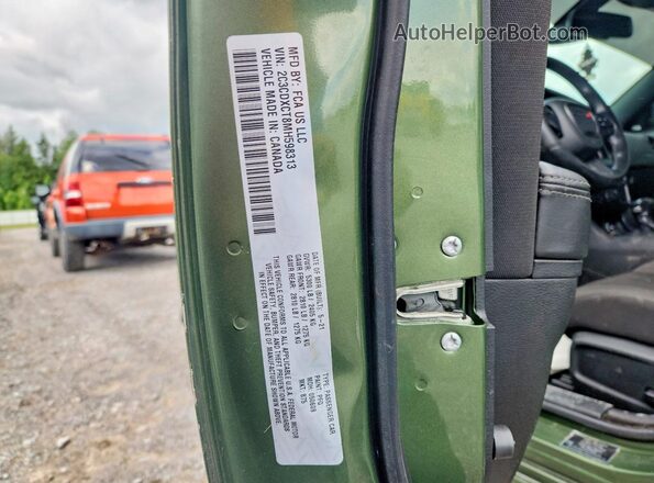 2C3CDXCT8MH598313 2021 DODGE CHARGER Green Вид підкапотного простору