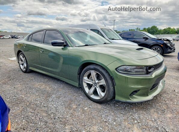 2C3CDXCT8MH598313 2021 DODGE CHARGER Green Передня права чверть