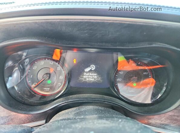 2C3CDXCT8NH244468 2022 DODGE CHARGER Red Instrument cluster view