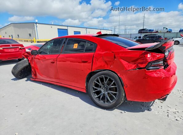 2C3CDXCT9HH571949 2017 DODGE CHARGER Red უკანა მარცხენა