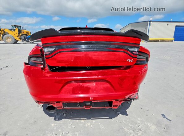 2C3CDXCT9HH571949 2017 DODGE CHARGER Red უკანა ხედი