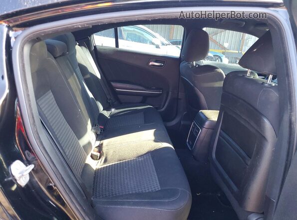 2C3CDXCT9KH552809 2019 DODGE CHARGER Black Rear seats view