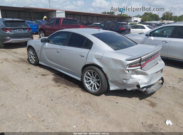 2C3CDXCT9KH678751 2019 DODGE CHARGER Silver Trasero izquierdo