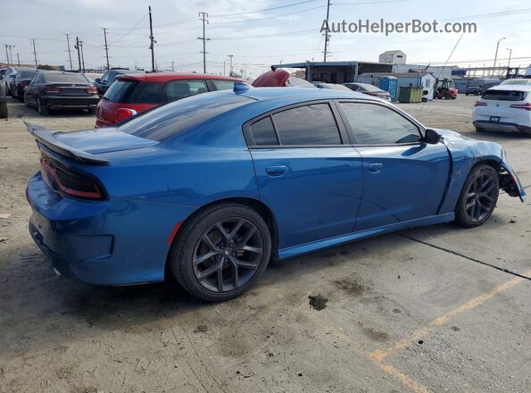 2C3CDXCT9MH629150 2021 DODGE CHARGER Blue Задня права чверть