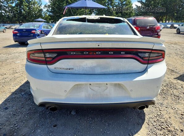2C3CDXCT9MH660558 2021 DODGE CHARGER White უკანა ხედი