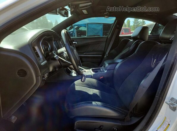 2C3CDXCT9MH660558 2021 DODGE CHARGER White წინა სალონის ხედი