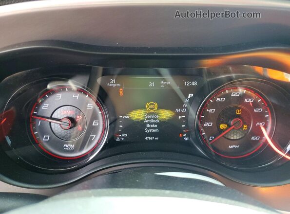 2C3CDXCT9NH220941 2022 DODGE CHARGER Black Вид щитка приладів