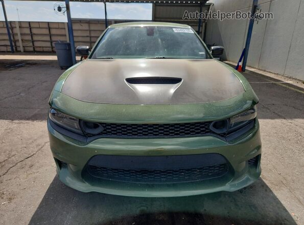 2C3CDXCT9PH648060 2023 DODGE CHARGER Green Front view