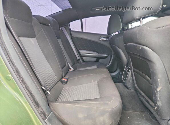 2C3CDXCT9PH648060 2023 DODGE CHARGER Green Rear seats view
