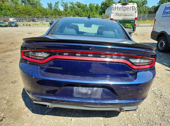 2C3CDXCTXGH237671 2016 DODGE CHARGER Blue უკანა ხედი