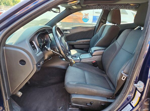2C3CDXCTXGH237671 2016 DODGE CHARGER Blue წინა სალონის ხედი