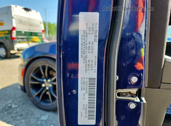2C3CDXCTXGH237671 2016 DODGE CHARGER Blue ძრავის განყოფილების ხედი