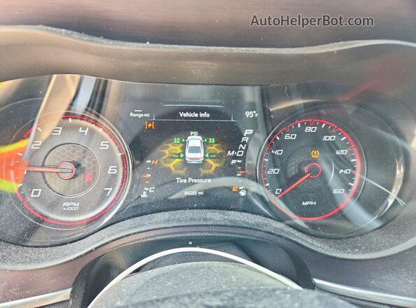 2C3CDXCTXHH572253 2017 DODGE CHARGER Gray Instrument cluster view