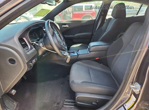 2C3CDXCTXHH572253 2017 DODGE CHARGER Gray Front interior view