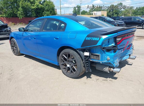 2C3CDXCTXKH553967 2019 DODGE CHARGER Синий Задняя левая четверть