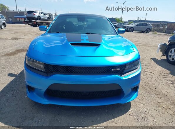 2C3CDXCTXKH553967 2019 DODGE CHARGER Синий Вид щитка приборов