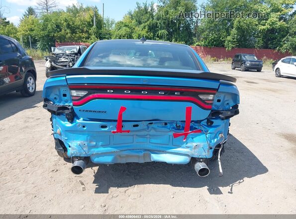 2C3CDXCTXKH553967 2019 DODGE CHARGER Синий 