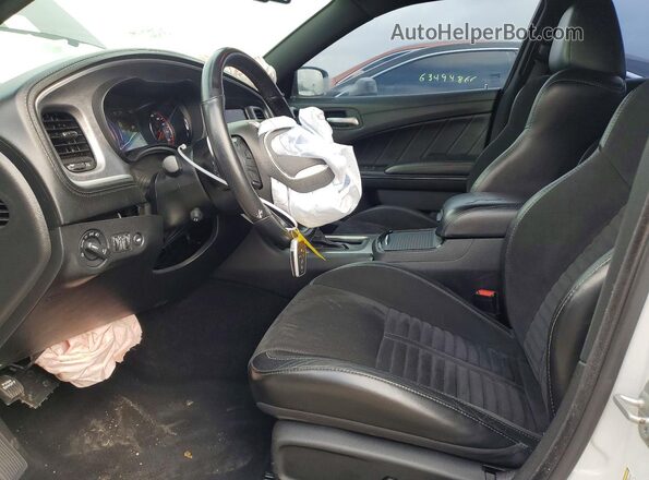 2C3CDXCTXMH553129 2021 DODGE CHARGER White Widok wnętrza z przodu