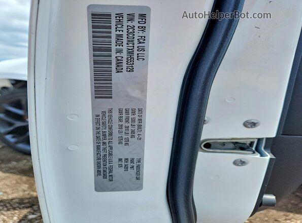 2C3CDXCTXMH553129 2021 DODGE CHARGER White Widok komory silnika
