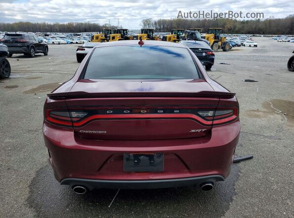 2C3CDXEJ1HH612098 2017 DODGE CHARGER Burgundy Вид ззаду