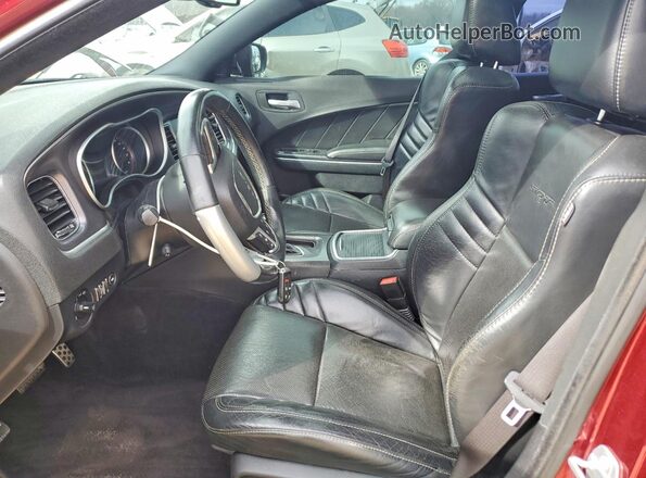 2C3CDXEJ1HH612098 2017 DODGE CHARGER Burgundy Вид салону спереду