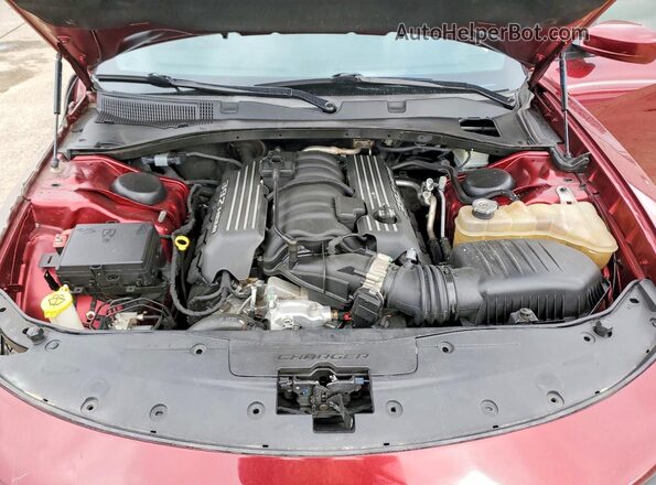 2C3CDXEJ1HH612098 2017 DODGE CHARGER Burgundy Вид задньої частини салону